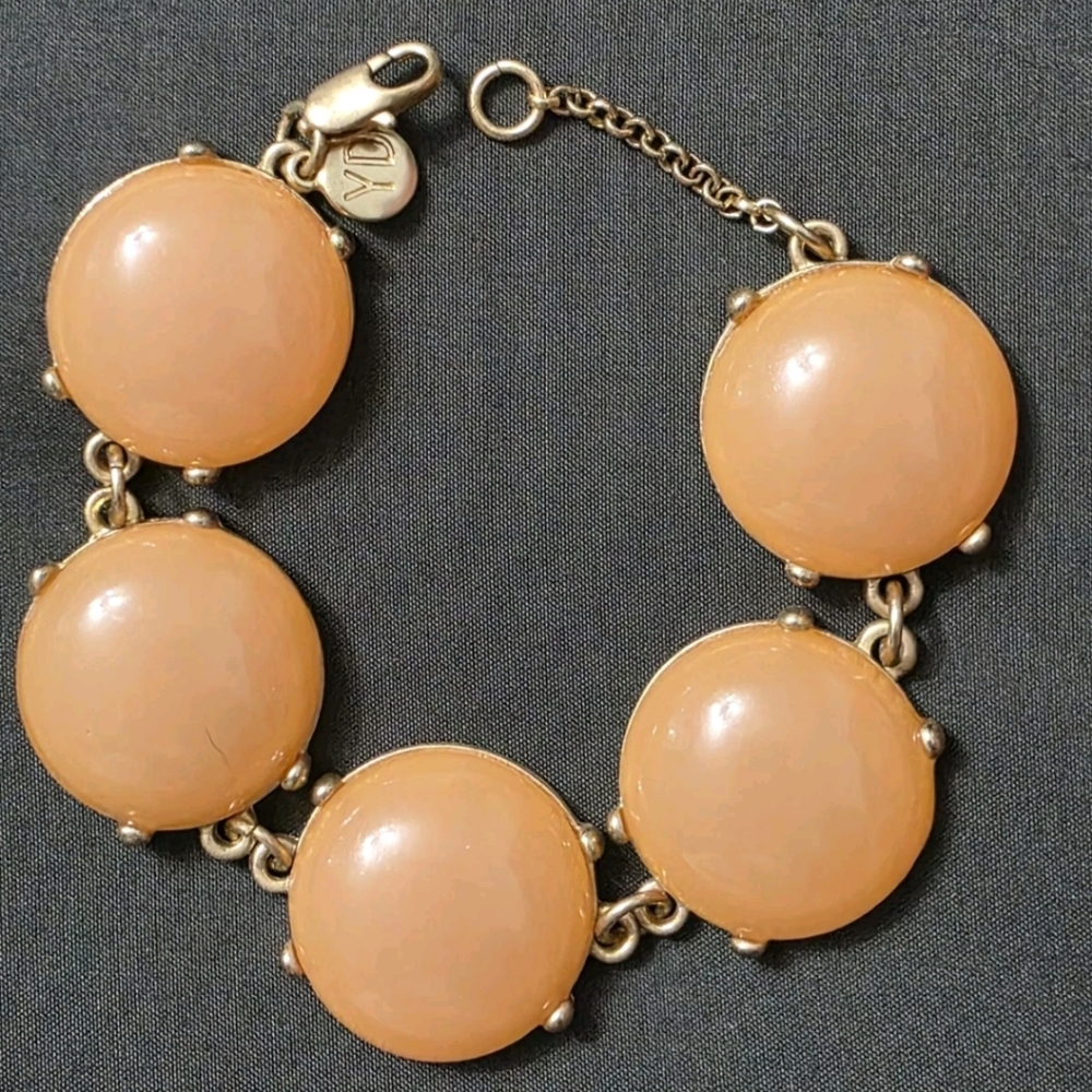 Estate - Gold Tone - Signed YD - Fashion Statement Braclet - Item 293